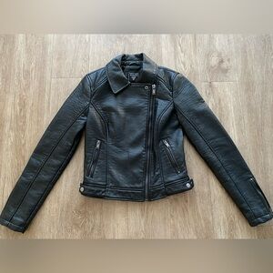 NWOT Guess Vegan Leather Motorcycle Jacket